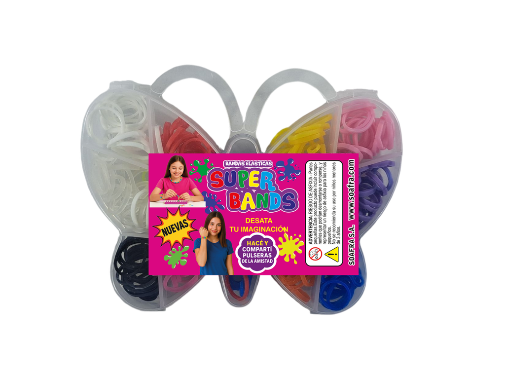 CAJAS PULSERAS MARIPOSA SUPER BANDS  N°15 