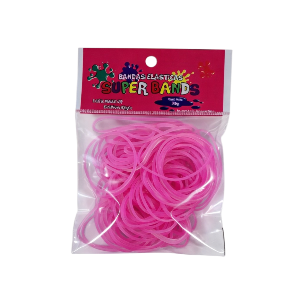 [D401020] SUPER BANDS DISPLAY N°40X2mm 30Gr  FUCSIA