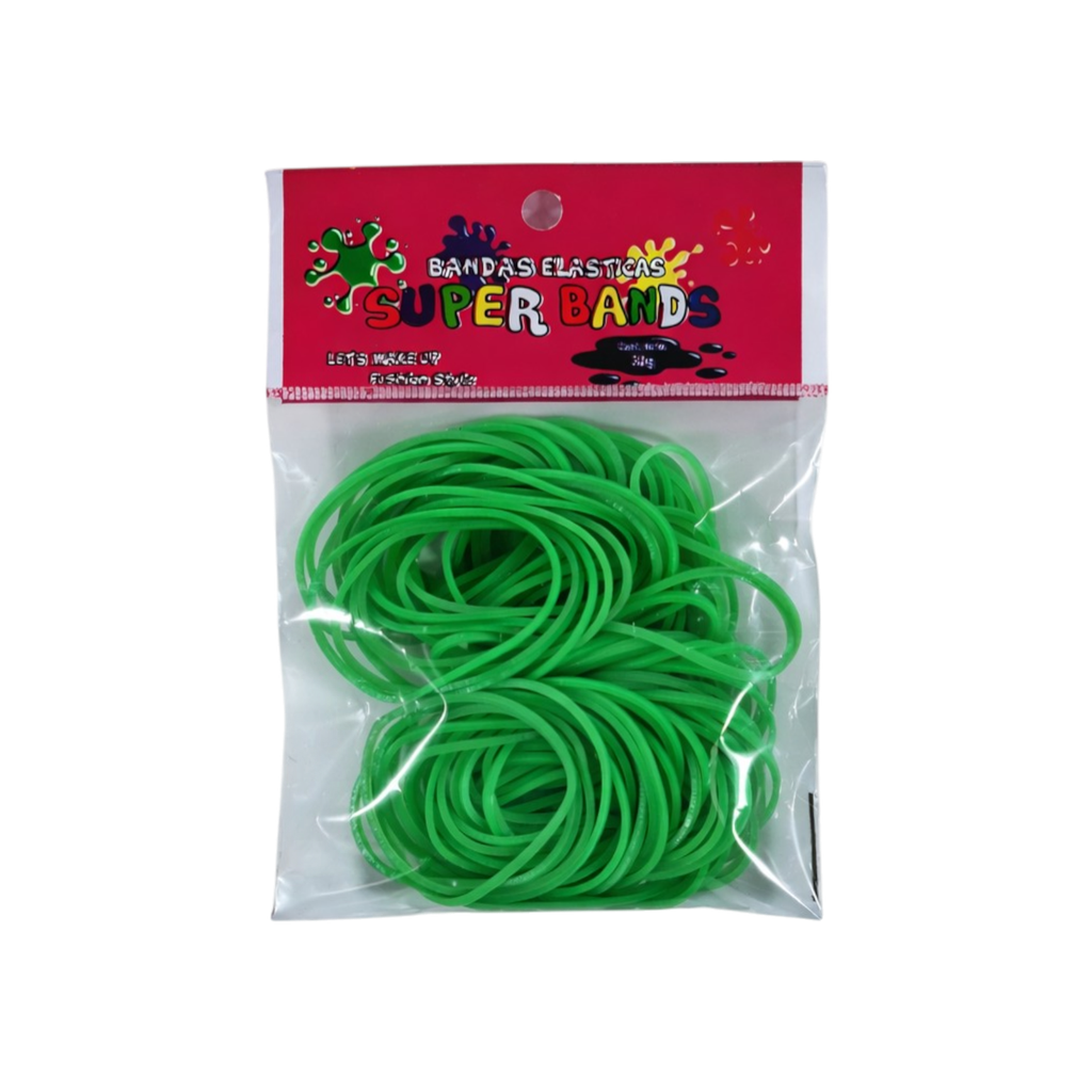 [D401028] SUPER BANDS DISPLAY N°40X2mm 30Gr  VERDE 