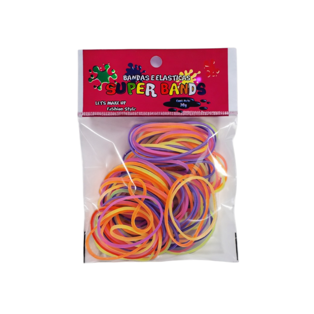 [D401029] SUPER BANDS DISPLAY N°40X2mm 30Gr (SURT. FLUO)