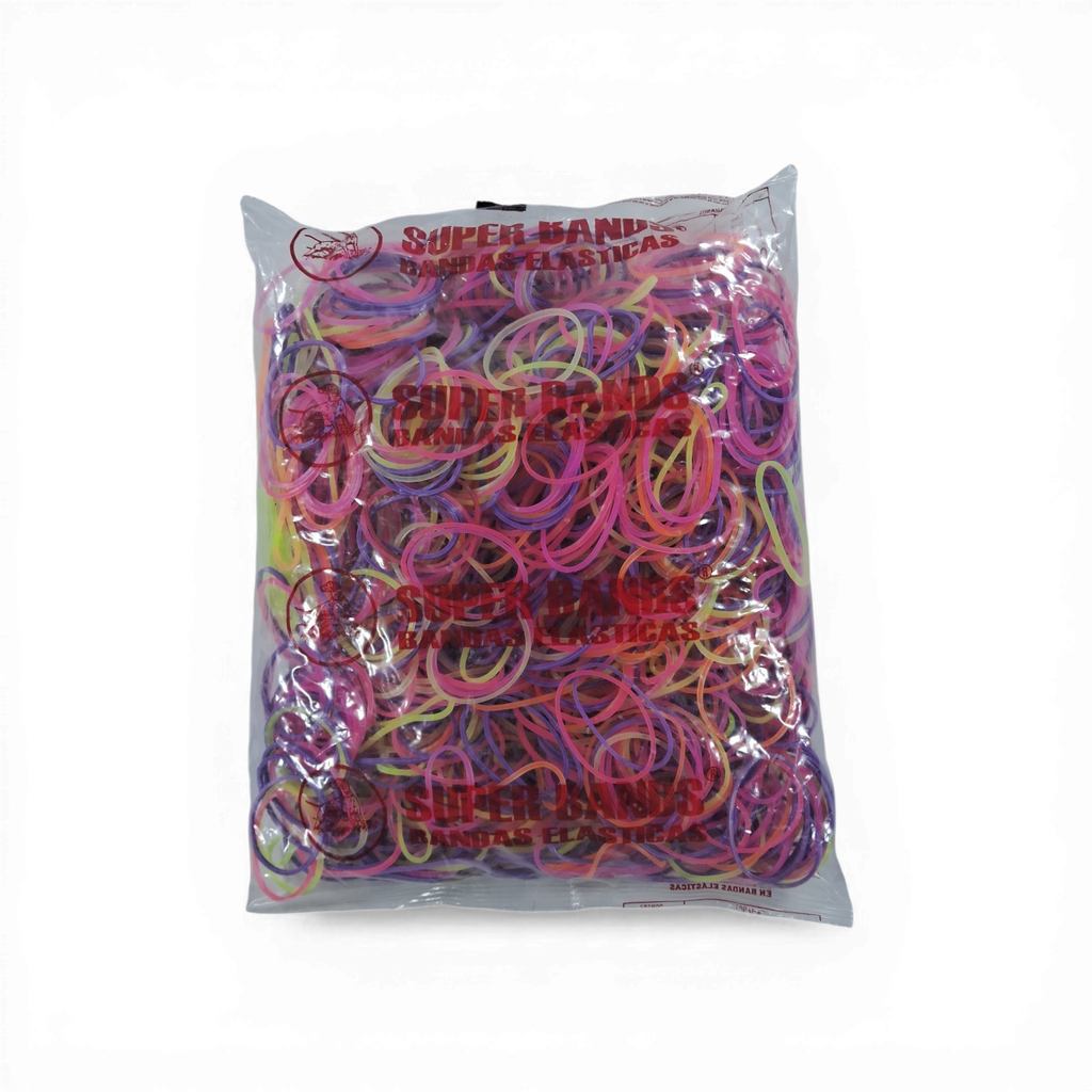 [401012] SUPER BANDS BOLSAS N°40X2mm 500Gr FLUO