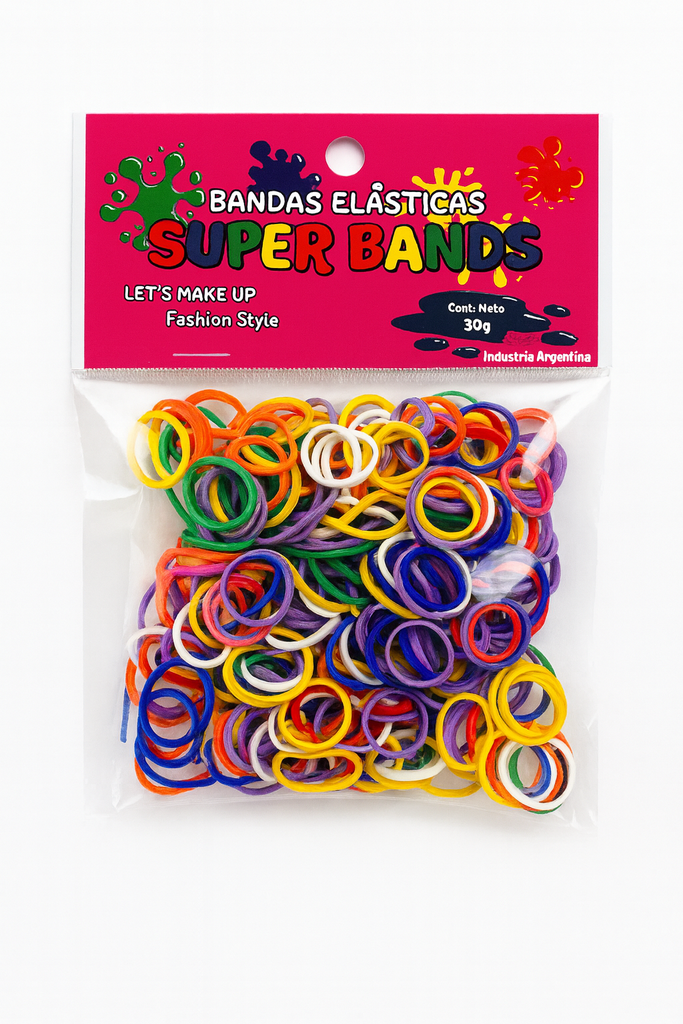 SUPER BANDS DISPLAY N°15X2mm 30Gr  SURTIDO