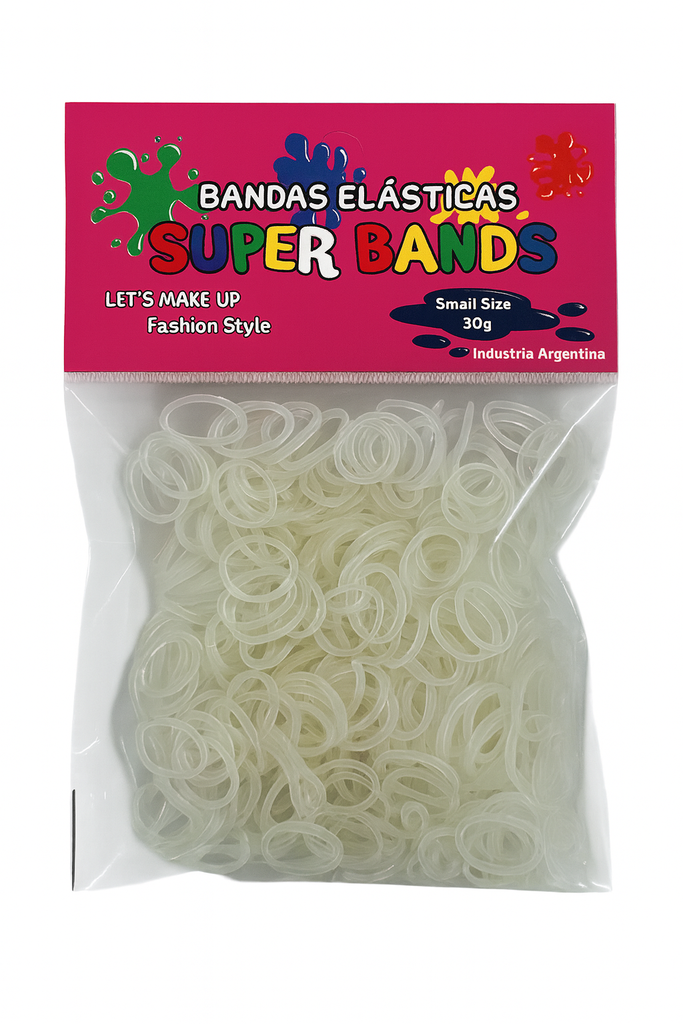 SUPER BANDS DISPLAY N°15X2mm 30Gr  TRANSPARENTE