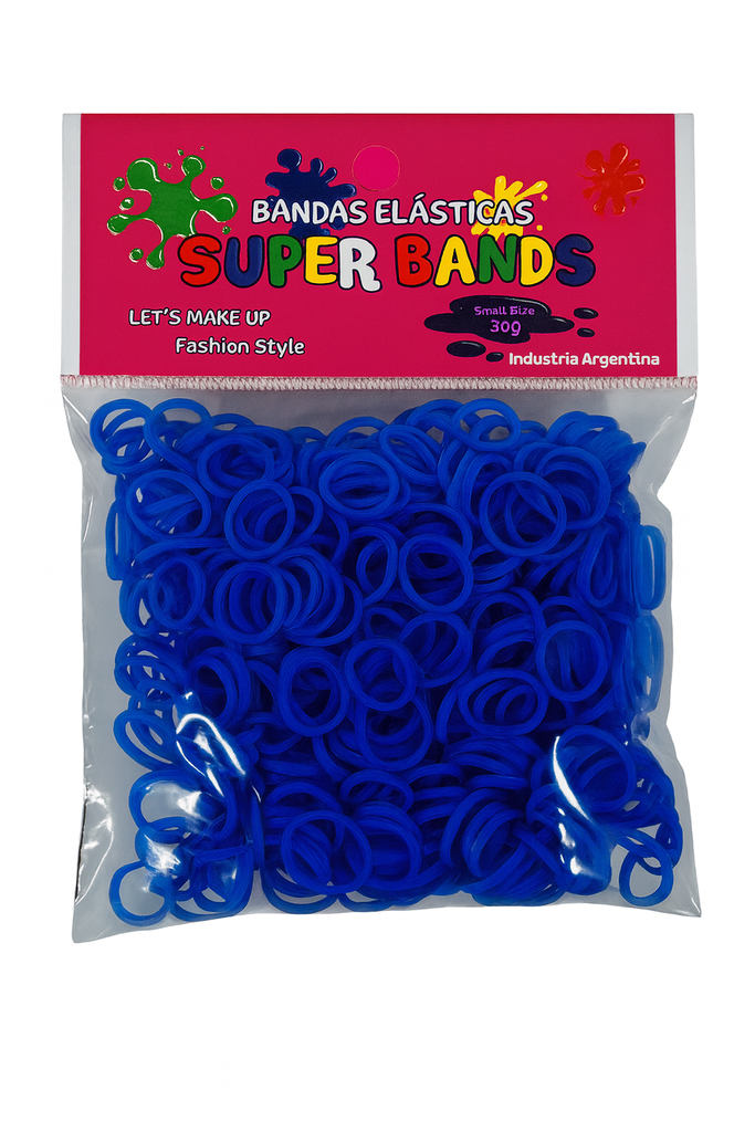 SUPER BANDS DISPLAY N°15X2mm 30Gr  AZUL 