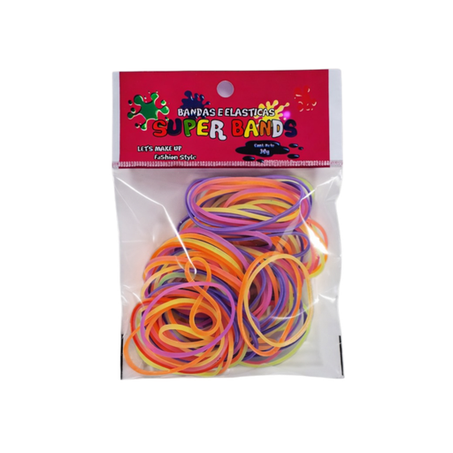 [D401029] SUPER BANDS DISPLAY N°40X2mm 30Gr (SURT. FLUO)