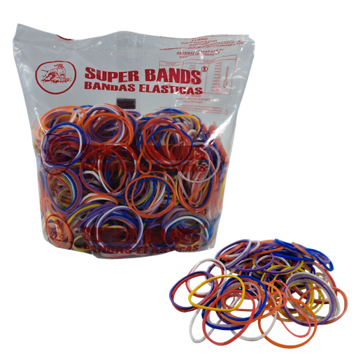 [401011] SUPER BANDS BOLSAS N°40X2mm 500Gr COLORES