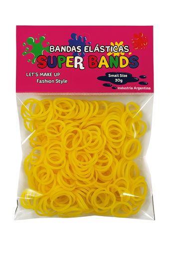 [D151011] SUPER BANDS DISPLAY N°15X2mm 30Gr  AMARILLO