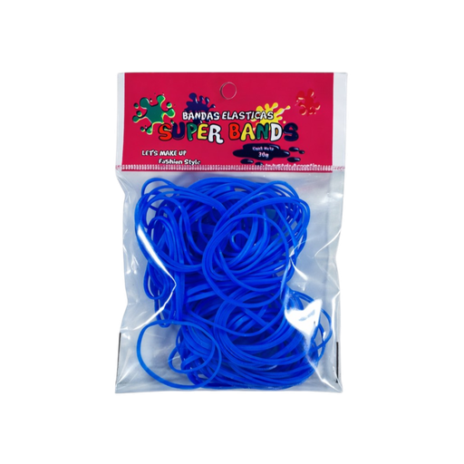 [D401018] SUPER BANDS DISPLAY N°40X2mm 30Gr  AZUL 