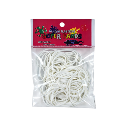 [D401019] SUPER BANDS DISPLAY N°40X2mm 30Gr  BLANCO 