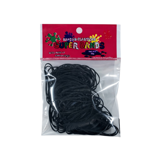 [D401023] SUPER BANDS DISPLAY N°40X2mm 30Gr  NEGRO 